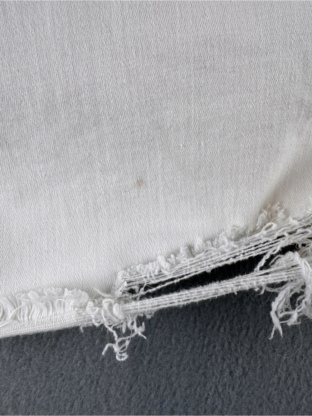 American‎ Eagle Next Level Stretch White Distressed Denim Mini Skirt Women's 10